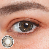 Lentilles de contact colorées en cornaline grise